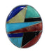 Multicolor Genuine Sterling Silver Southwestern Ring Size 5-1/4 VX58844